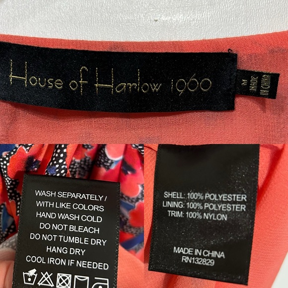 NEW Revolve x House of Harlow Aja Mini Dress Wrap Red Poppy Floral Medium - Picture 6 of 13